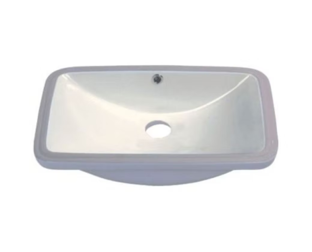 PROHS Rectangular Porcelain Undermount Vanity Sink
