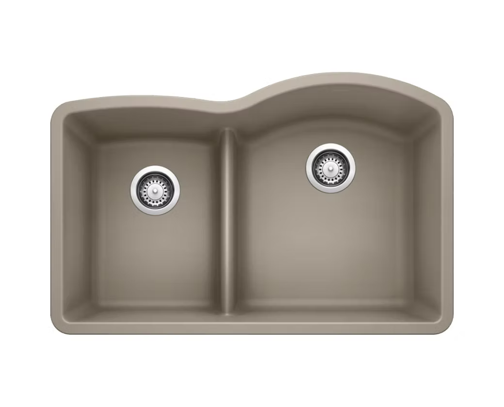 BLANCO Diamond Low Divide 40-60 Granite Composite Kitchen Sink