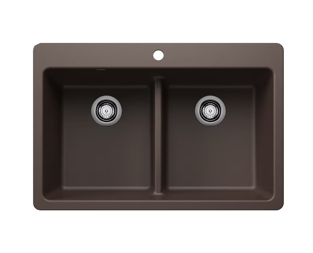 BLANCO Liven Equal Double Bowl Granite Composite Kitchen Sink