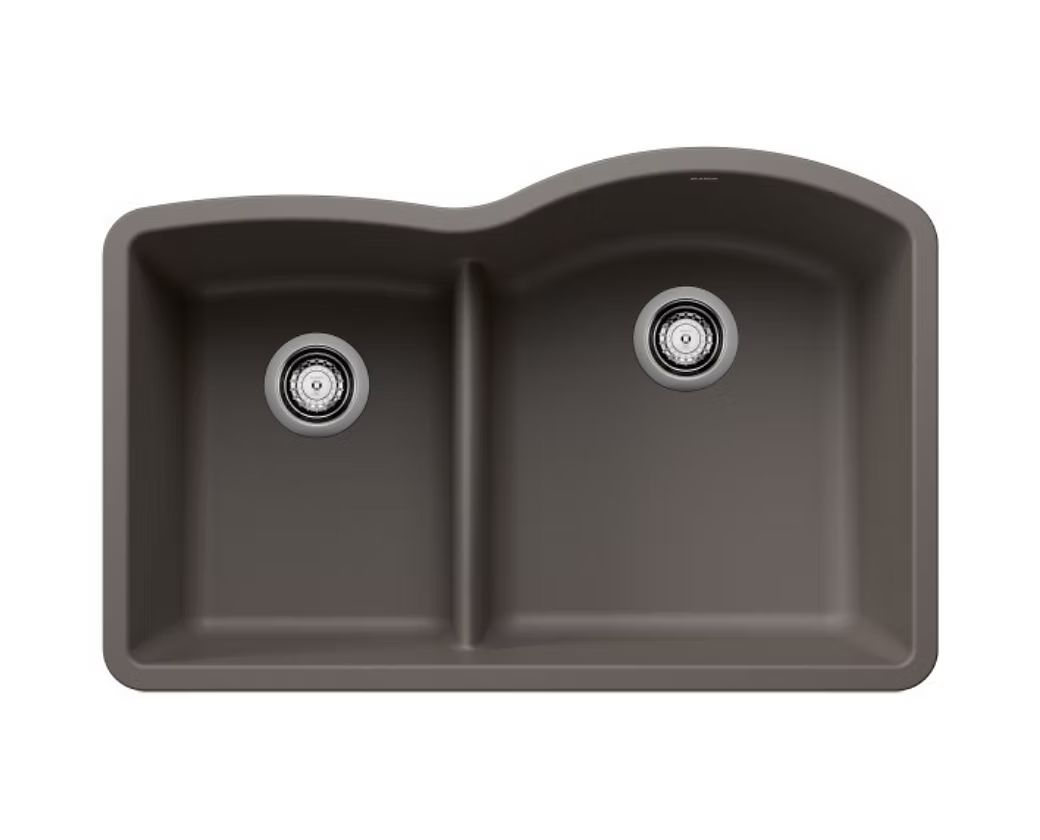 BLANCO Diamond Low Divide 40-60 Granite Composite Kitchen Sink