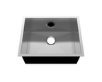 PROHS Medium Handmade Single Bowl Stainless Steel Undermount Kitchen Sink