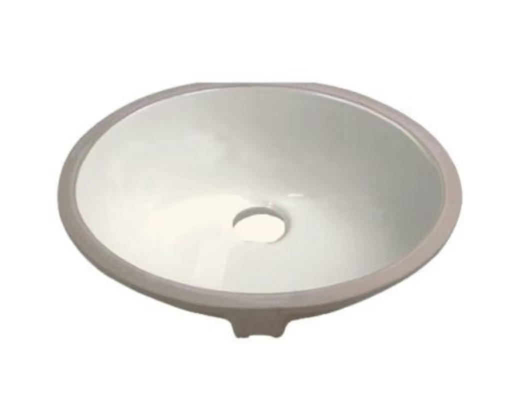 PROHS Oval Porcelain Undermount Vanity Sink