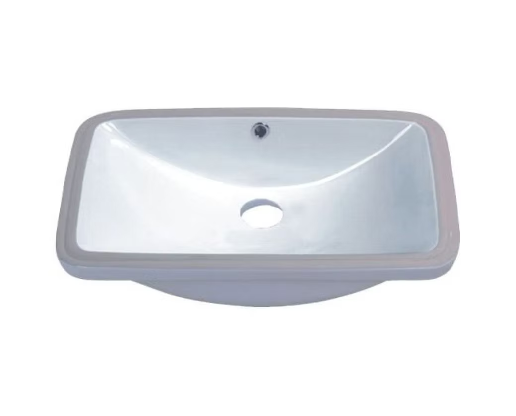 PROHS Rectangular Porcelain Undermount Vanity Sink