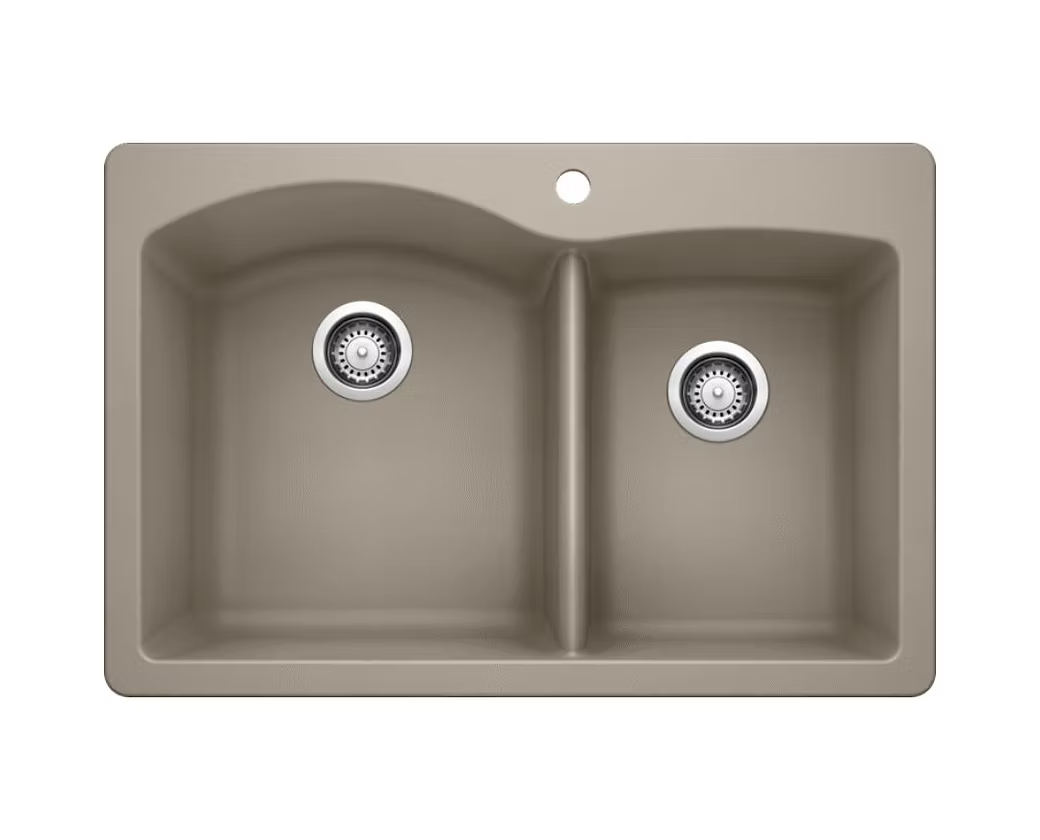 BLANCO Diamond 60-40 Double Bowl Granite Composite Kitchen Sink