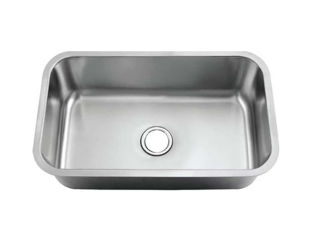 PROHS Large Single Bowl Stainless Steel Undermount Kitchen Sink