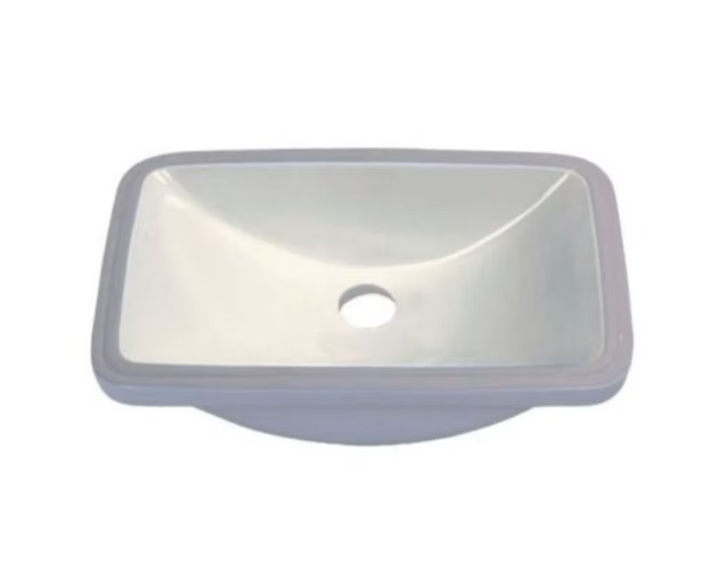PROHS Extra Large Rectangular Porcelain Undermount Vanity Sink