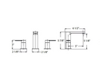 HUNTINGTON BRASS Tazio Widespread Vanity Faucet