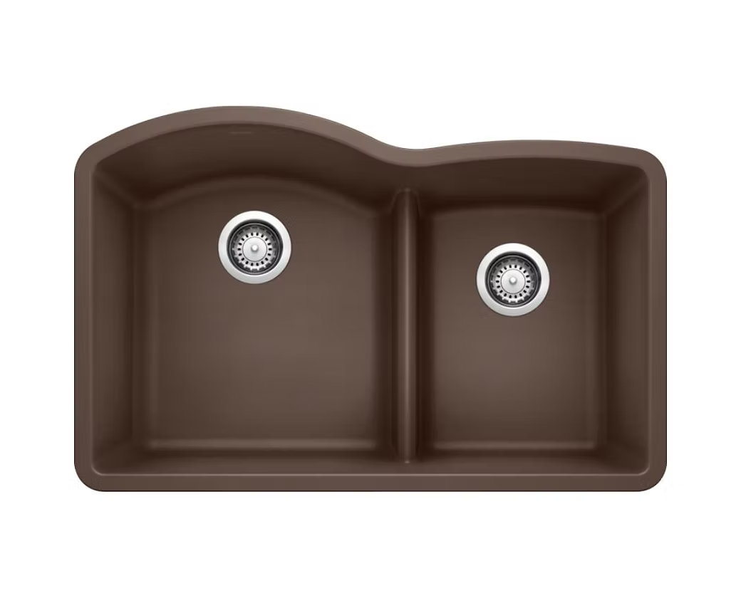 BLANCO Diamond Low Divide 60-40 Granite Composite Kitchen Sink