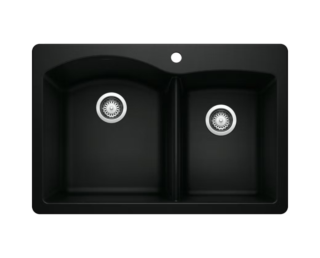 BLANCO Diamond 60-40 Double Bowl Granite Composite Kitchen Sink