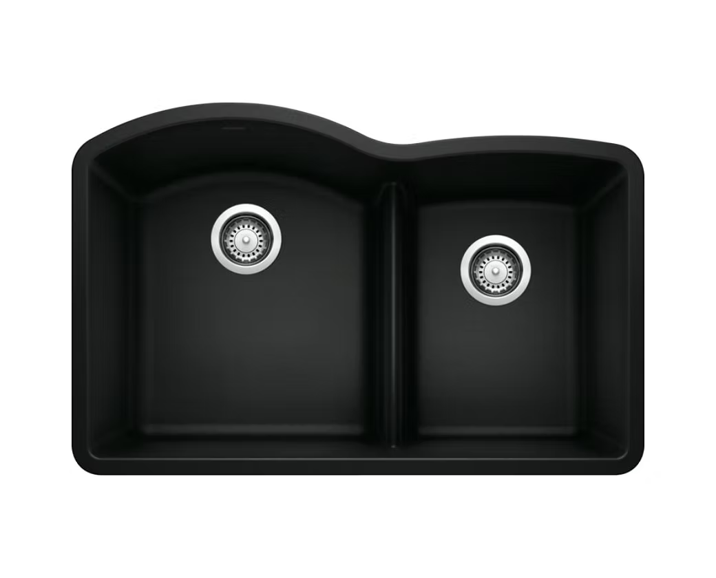 BLANCO Diamond Low Divide 60-40 Granite Composite Kitchen Sink