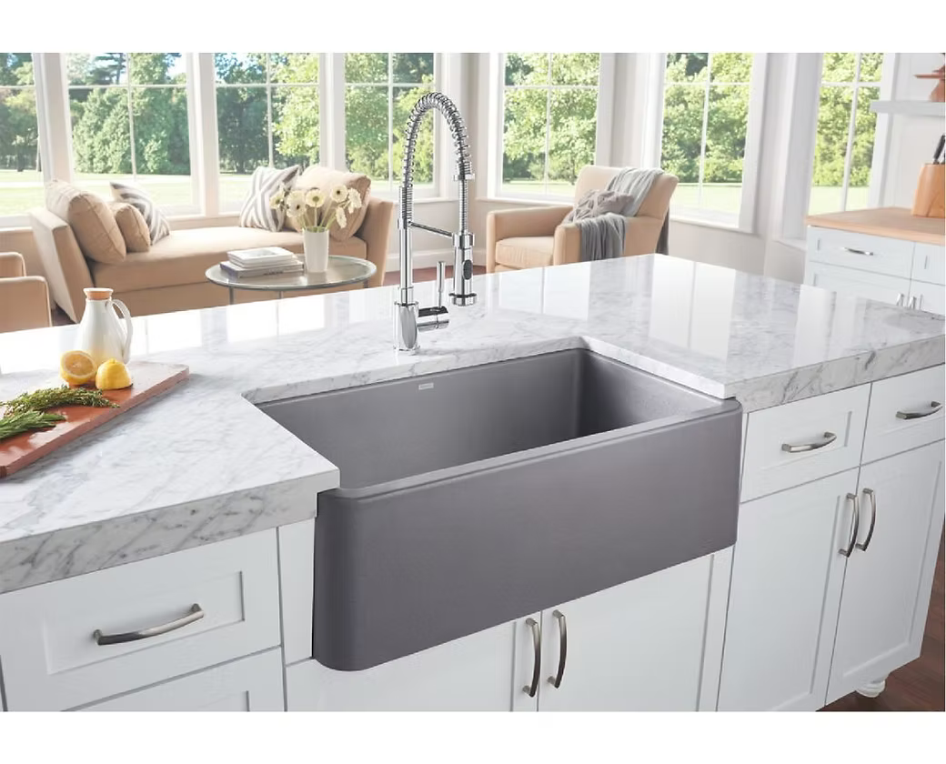 BLANCO Ikon 33" Apron Front Granite Composite Kitchen Sink