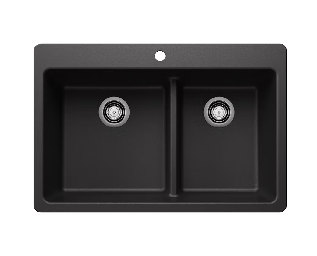 BLANCO Liven 60-40 Double Bowl Granite Composite Kitchen Sink