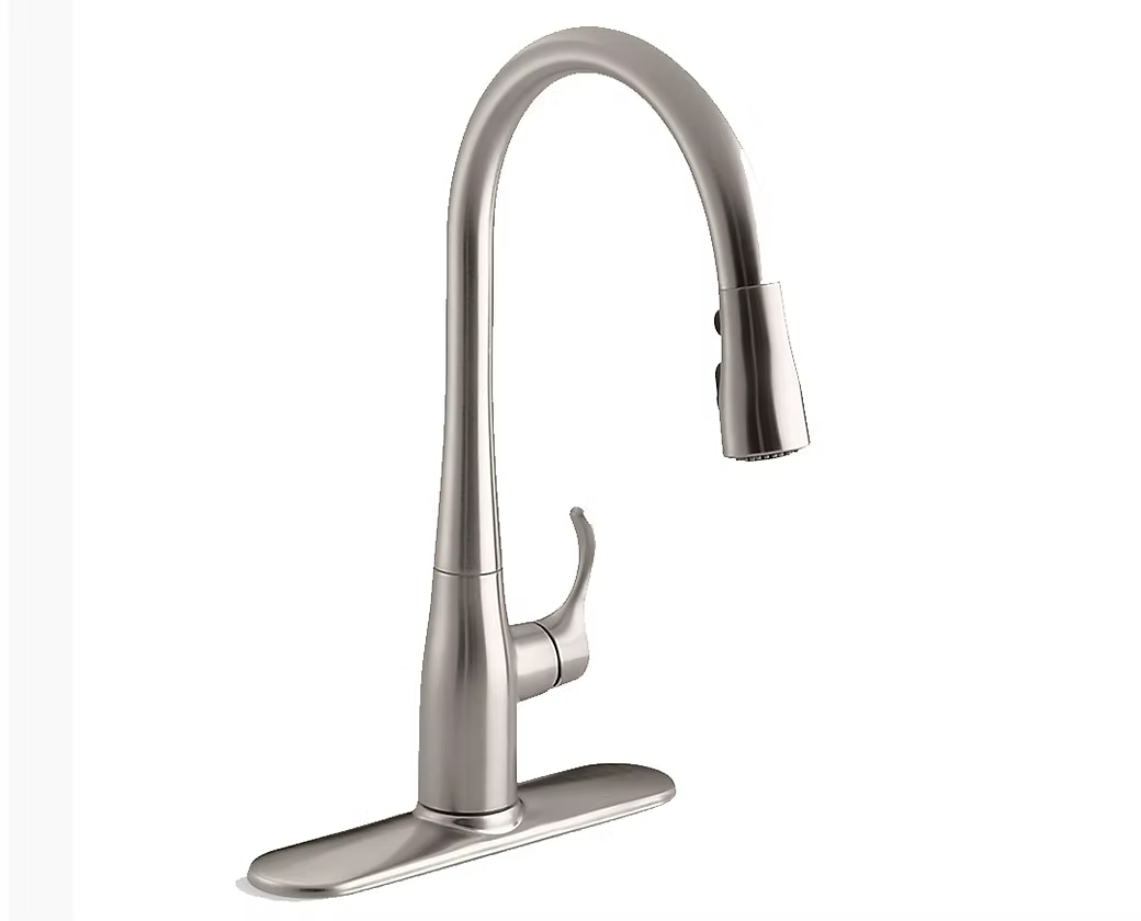 KOHLER Simplice with Three-Function Sprayhead Kitchen Faucet