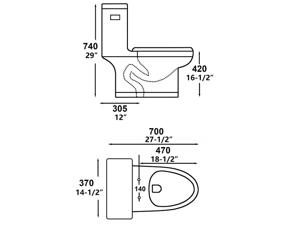PROHS Yosemite Cascade Toilet