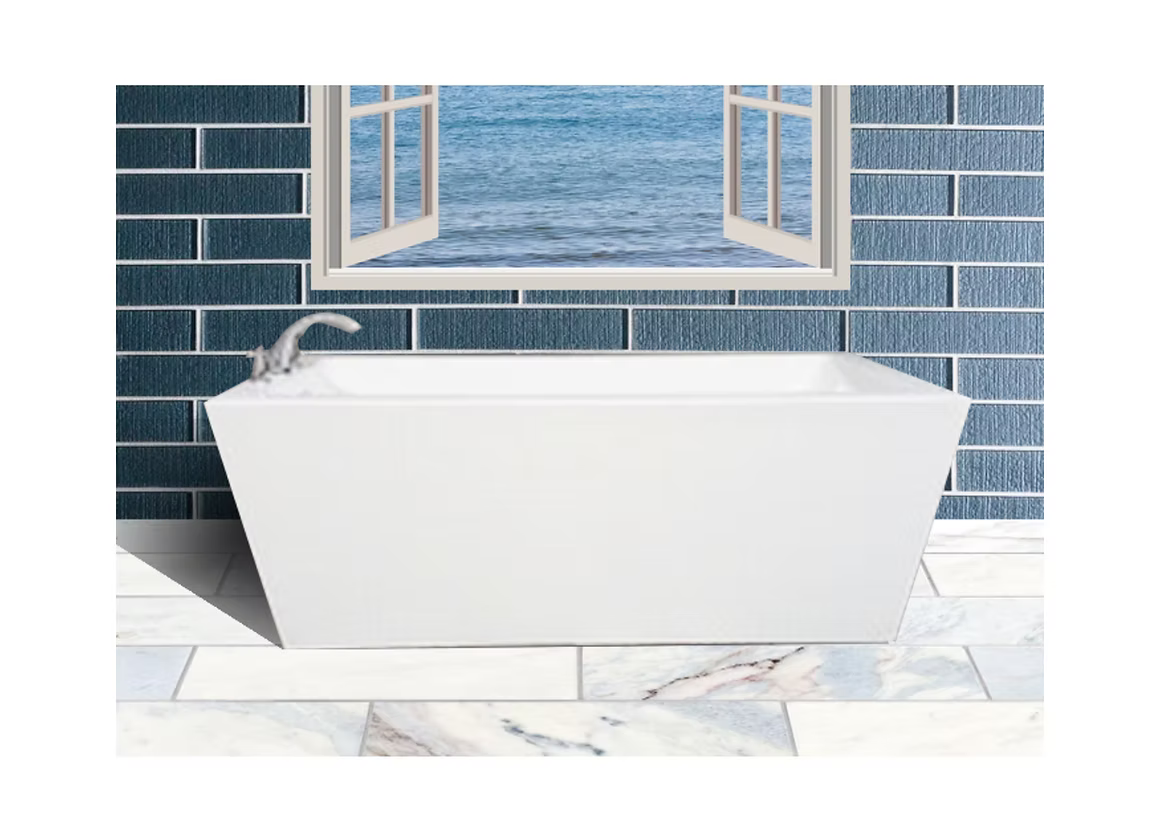 PROHS Mediterranean Rectangular Freestanding Tub